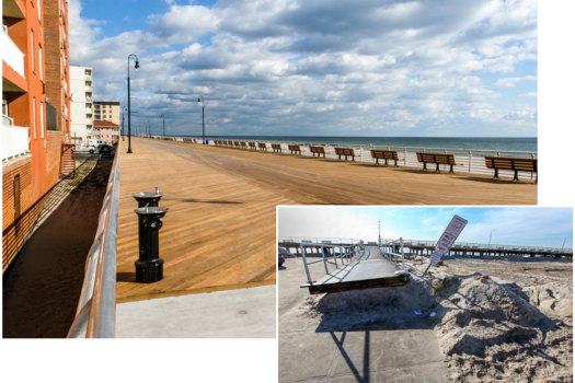 Jersey Shore after Sandy and after Disaster Relief